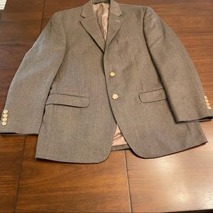 LRL Ralph Lauren Mens Two Button Suit Jacket Brown Lined Notch Lapel 40R